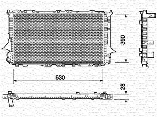 MAGNETI MARELLI Radiaator,mootorijahutus 350213688000